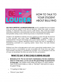 Thumbnail - How to Talk to Your Student About Bullying